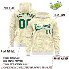 White Gold Leopard Print Varsity Full-Zip Letterman Jacket Hoodie 4