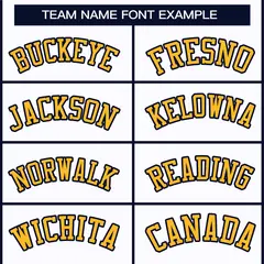 White Gold-Navy Classic Style Hockey Jersey 3