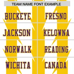White Gold Razr Stripe Graffiti Flag Football Jersey 3
