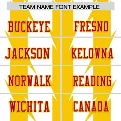 White Gold Razr Stripe Graffiti Flag Football Jersey 3