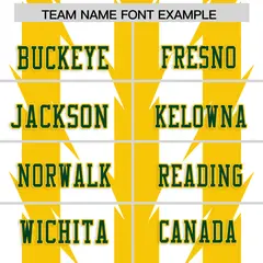 White Gold Razr Stripe Graffiti Flag Football Jersey 3