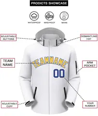 White Gold-Royal Classic Style Waterproof Jacket 2