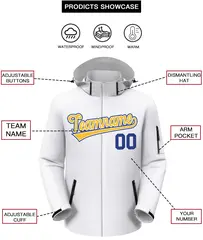 White Gold-Royal Classic Style Waterproof Jacket 2
