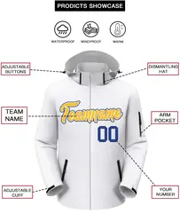 White Gold-Royal Classic Style Waterproof Jacket 2