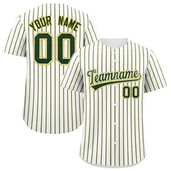 White Gold Tricolor Stripe Fashion Baseball Jersey 1