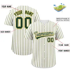 White Gold Tricolor Stripe Fashion Baseball Jersey 2