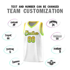 White Gradient Font Basketball Jersey 3