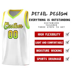 White Gradient Font Basketball Jersey 4