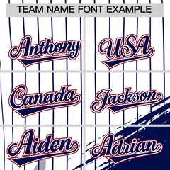White Graffiti Pattern Independence Day Baseball Jersey 6