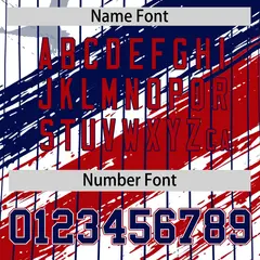 White Graffiti Pattern Independence Day Baseball Jersey 7