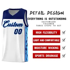 White Graffiti Side Pattern Basketball Jersey 2