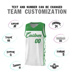 White Graffiti Side Pattern Basketball Jersey 4