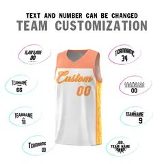 White Graffiti Side Pattern Basketball Jersey 4