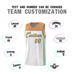 White Graffiti Side Pattern Basketball Jersey 4