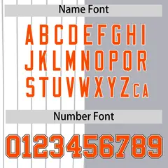 White Gray and Orange Pinstripe Raglan Baseball Jersey 4