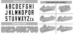 White Gray-Black Classic Authentic Baseball Jersey 3