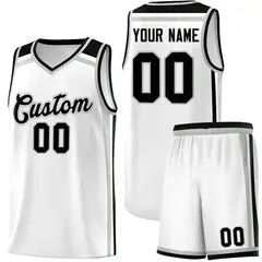 White Gray Black Color Charge Series Basketball Jersey