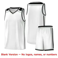 White Gray Black Color Charge Series Basketball Jersey 7