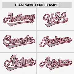 White Gray-Crimson Raglan Sleeves Authentic Baseball Jersey 3