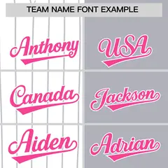 White Gray Pink Pinstripe Raglan Baseball Jersey 3