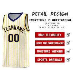 White Gray Pinstripe Retro Sets Uniform Basketball Jersey 2