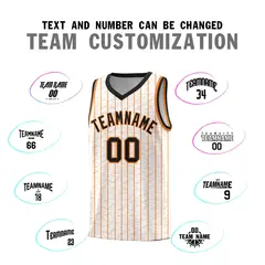 White Gray Pinstripe Retro Sets Uniform Basketball Jersey 4