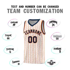 White Gray Pinstripe Retro Sets Uniform Basketball Jersey 4