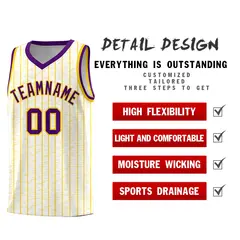 White Gray Pinstripe Retro Sets Uniform Basketball Jersey 2