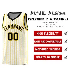 White Gray Pinstripe Retro Sets Uniform Basketball Jersey 2