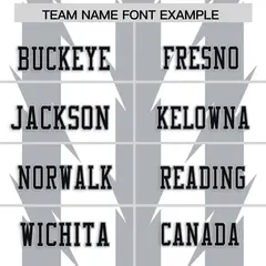 White Gray Razr Stripe Graffiti Pattern Flag Football Jersey 3