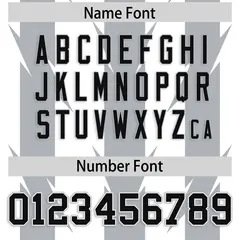 White Gray Razr Stripe Graffiti Pattern Flag Football Jersey 4