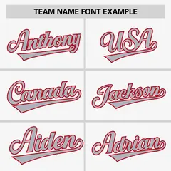 White Gray-Red Raglan Sleeves Authentic Baseball Jersey 3