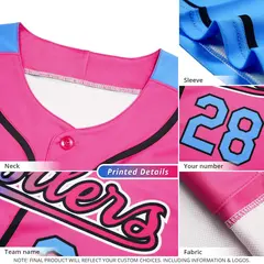 White Gray Royal Pinstripe Raglan Baseball Jersey 16