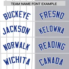 White Gray Royal Pinstripe Raglan Baseball Jersey 20