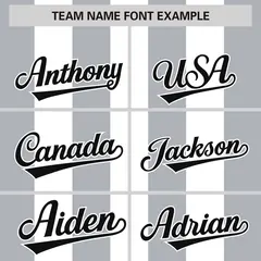 White Gray Thick Stripe Authentic Baseball Jersey 3
