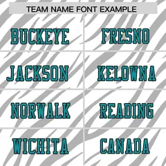 White Gray Tiger Stripe Graffiti Pattern Football Jersey 3
