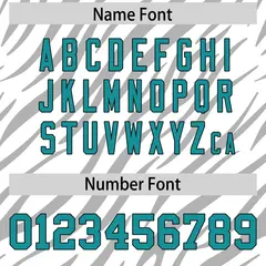 White Gray Tiger Stripe Graffiti Pattern Football Jersey 4