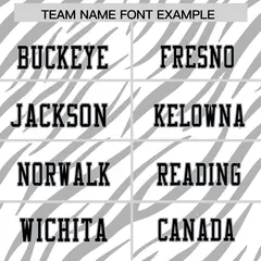 White Gray Tiger Stripe Graffiti Pattern Football Jersey 3