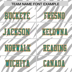 White Gray Tiger Stripe Graffiti Pattern Football Jersey 3