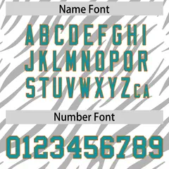 White Gray Tiger Stripe Graffiti Pattern Football Jersey 4