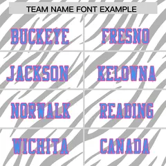White Gray Tiger Stripe Graffiti Pattern Football Jersey 3
