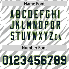 White Gray Tiger Stripe Graffiti Pattern Football Jersey 4