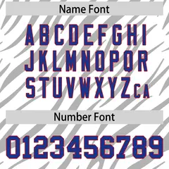 White Gray Tiger Stripe Graffiti Pattern Football Jersey 4