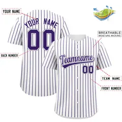White Gray Tricolor Stripe Fashion Baseball Jersey 2