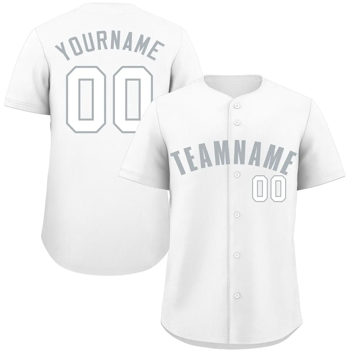 White Gray-White Classic Authentic Baseball Jersey