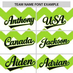 White Green-Black Ripple Design Authentic Baseball Jersey 4