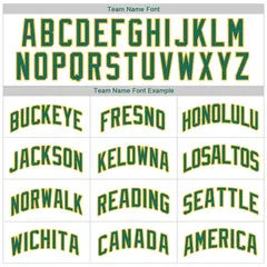 White Green Classic Sets Basketball Jersey 5