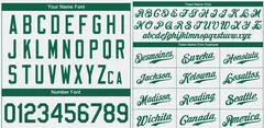 White Green Classic Style Authentic Baseball Jersey 3