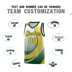 White Green Galaxy Graffiti Pattern Basketball Jersey 3