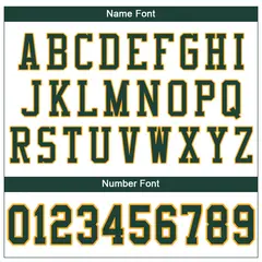 White Green-Gold Classic Mesh Authentic Football Jersey 3
